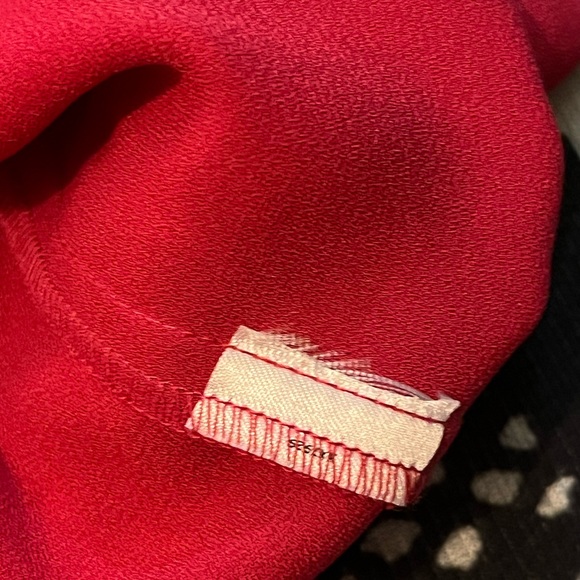 NWOT-LEITH MINI SHIFT BOATNECK DRESS W/KEY HOLE BACK SZ: XS & COLOR IS PINK/RED - Picture 9 of 10